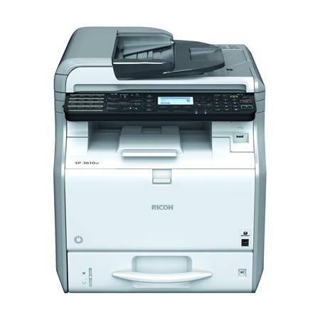Multifunkčná tlačiareň Ricoh s kopírovaním a skenovaním.