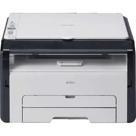 Tlačiareň Ricoh SP 203s pre kancelárske použitie.