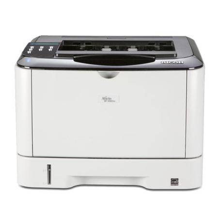 Biela tlačiareň Lexmark s automatickým podávačom a ovládacím panelom.