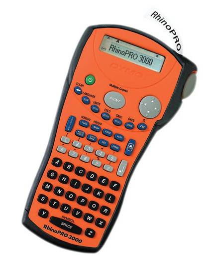 Prenosný kalkulátor RhinoPRO 3000 pre tlačiarne a označovanie.