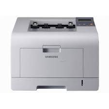 Biela tlačiareň Samsung vhodná do kancelárie alebo domácnosti.