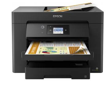 Epson multifunkčná tlačiareň s dotykovým displejom a farebnou tlačou.