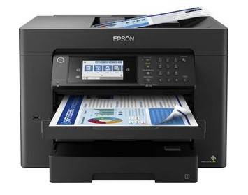 Moderná tlačiareň Epson na farebnú tlač dokumentov a fotografií.