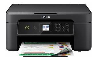 Epson tlačiareň s farebným tlačením a ovládacím panelom.