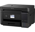 Epson multifunkčná tlačiareň s dotykovým displejom a zásuvkou na tonery.