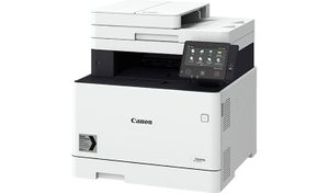 Multifunkčná tlačiareň Canon s dotykovým displejom a skenerom.