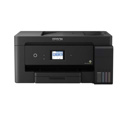Epson tlačiareň s farebnými zásobníkmi a dotykovým displejom.