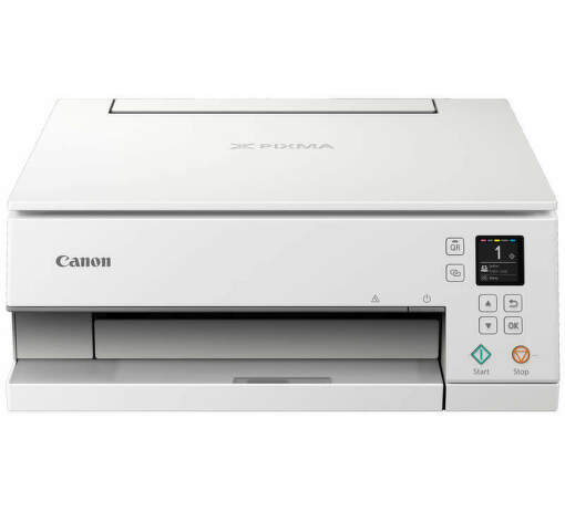 Moderná tlačiareň Canon Pixma s dotykovým displejom.