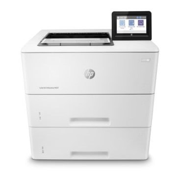 Moderná tlačiareň HP LaserJet MFP s dotykovým displejom.
