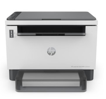 Moderná tlačiareň HP LaserJet s multifunkčnými funkciami.