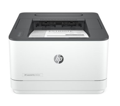 Tlačiareň HP LaserJet Pro MFP s papierom v zásobníku.