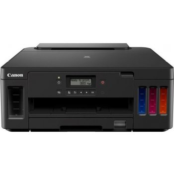 Canon tlačiareň s farebnými náplňami a ovládacím panelom.