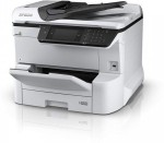 Epson multifunkčná tlačiareň s dotykovým displejom a zásobníkom papiera.