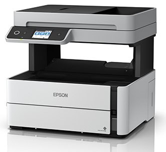 Moderná tlačiareň Epson s dotykovým displejom a rýchlym tlačením.