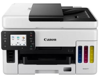 Multifunkčná tlačiareň Canon s farebným tonerom a dotykovým displejom.