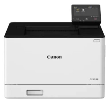 Moderná multifunkčná tlačiareň Canon s dotykovým displejom.