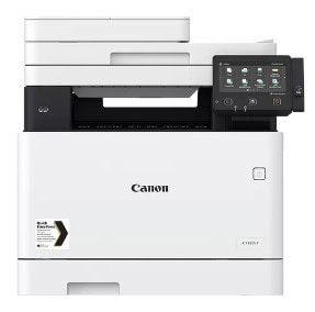 Moderná tlačiareň Canon s dotykovým displejom a multifunkčnými funkciami.