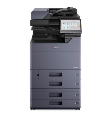 Moderná farebná tlačiareň Ricoh Aficio MP C6004 s dotykovým displejom.