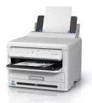 Moderná tlačiareň Epson s papierom a ovládaním.