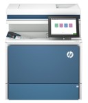 Moderná tlačiareň HP s dotykovým displejom a ovládacím panelom.