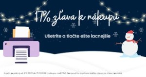 Toner a náplne do tlačiarní s vianočnou tematikou, zimná zľava na Tonezo.sk.