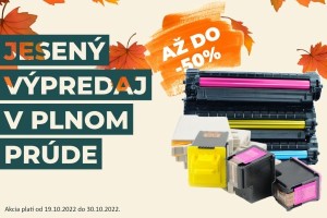 Tonerové kazety a náplne do tlačiarní s akciou až 50%.