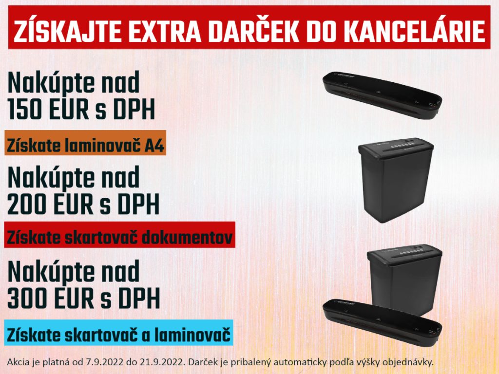 Tlačiarenské tonery a skartovače pre kancelárie.