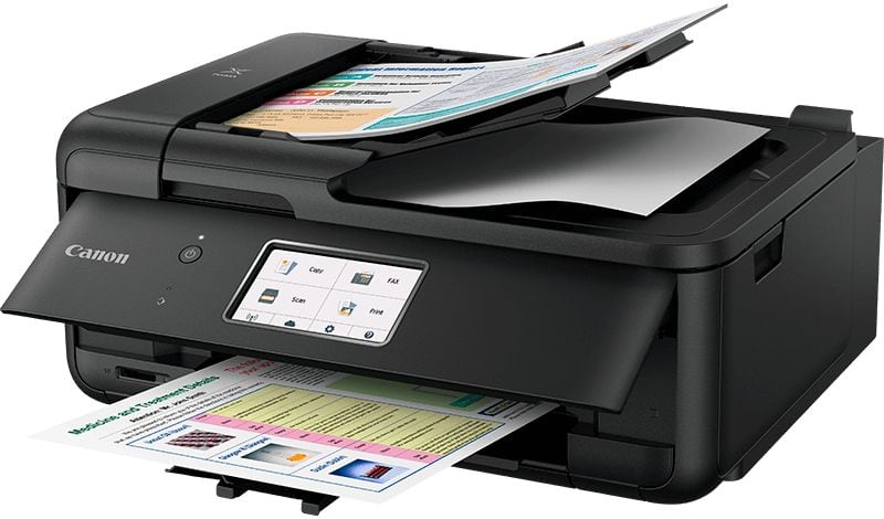 Tlačiareň Canon Pixma TR8550 s dotykovým displejom a tlačou dokumentov.