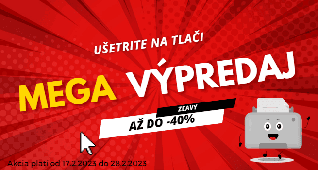 Akcia na tlačiarne toner a náplne s až -40% zľavou.