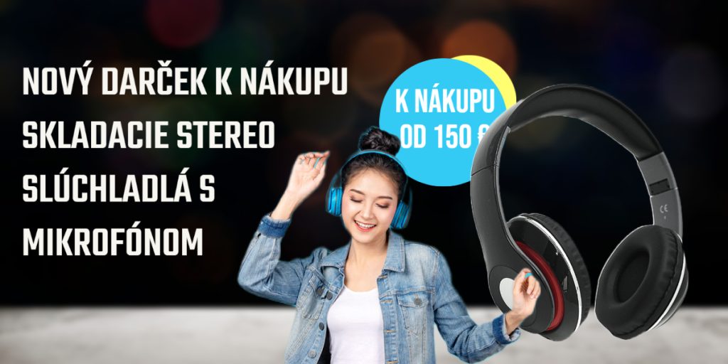 Slúchadlá s mikrofónom ako darček k nákupu nad 150 €.