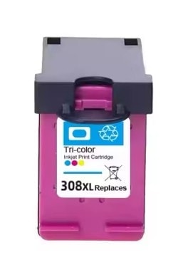 Farebný toner 308XL pre tlačiarne s náhradnou náplňou.