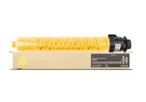 Žltý toner pre tlačiareň na náhradné diely a náplne.