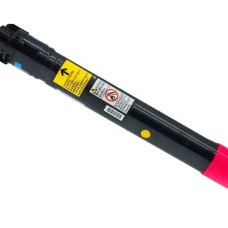 Toner do tlačiarne s čiernou a ružovou koncovkou.