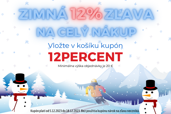 Zľava 12% na nákup a salónky zadarmo