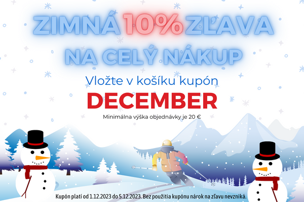 Zimná zľava 10% na celý nákup
