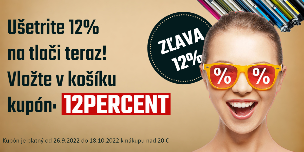 Zľava na nákup tonerov a náplní s extra darčekom